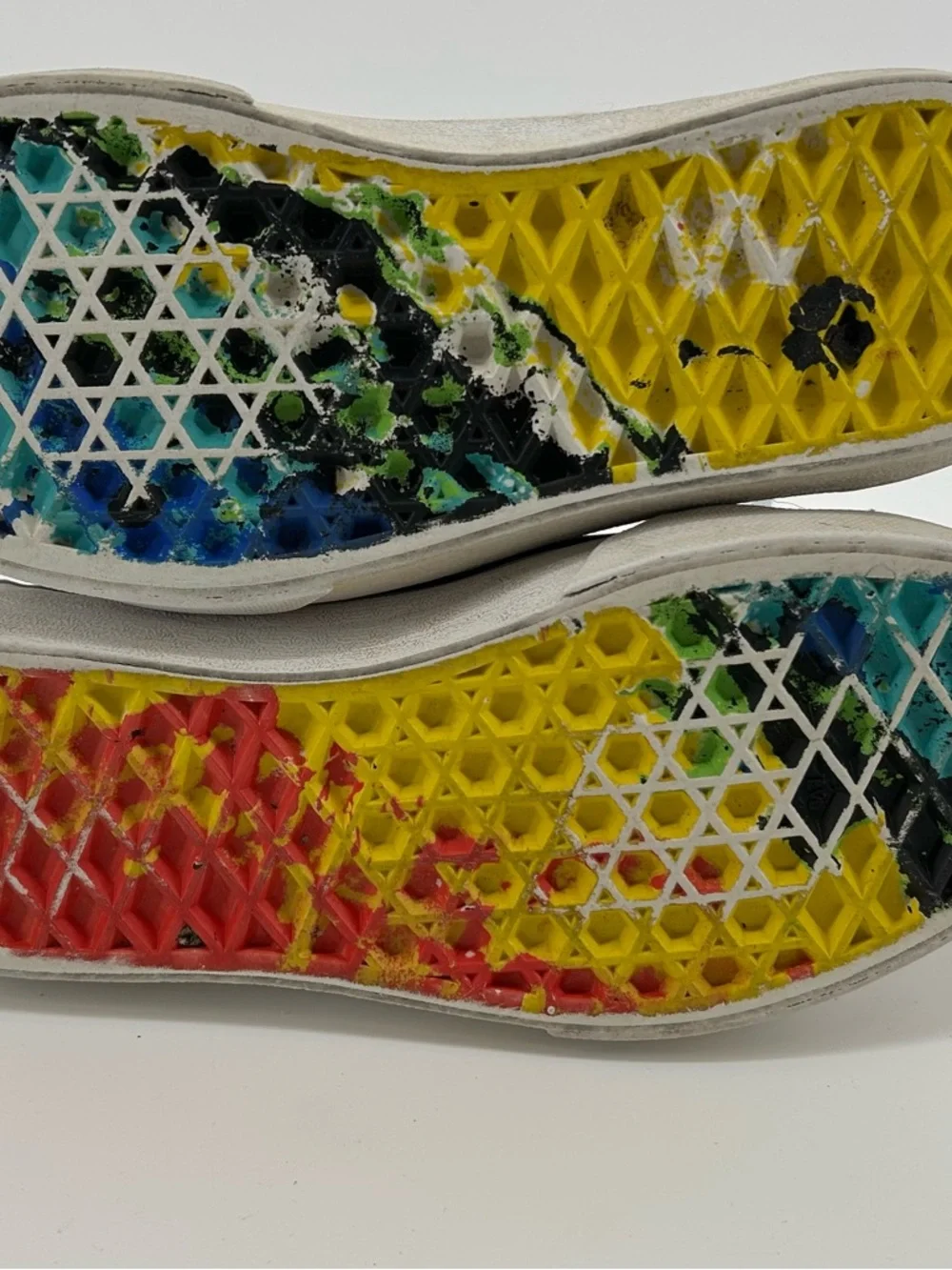 Vans Crayola Navy High-Top Sneakers with Rainbow Tie-Dye Panels